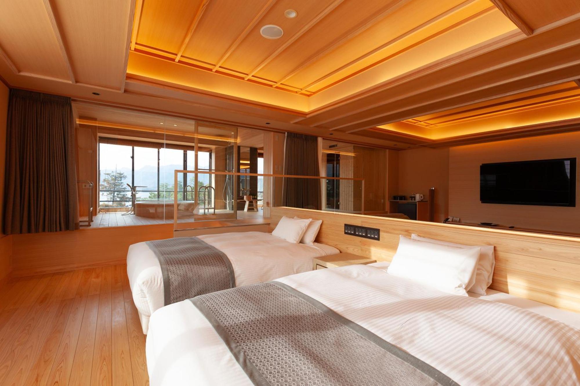 มิยาจิมะ แกรนด์ โฮเทล อาริโมโตะ Hotel ฮัทสึไคชิ ภายนอก รูปภาพ